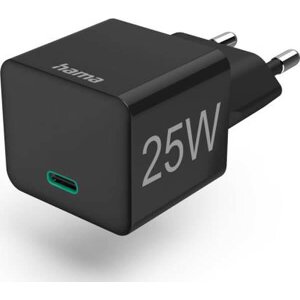 HAMA 201651 FAST CHARGER USB-C PD/QUALCOMM MINI-CHARGER 25 W BLACK