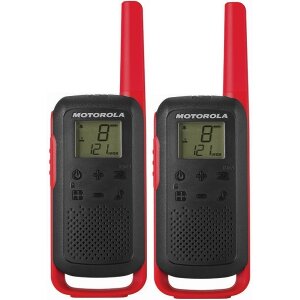 MOTOROLA TALKABOUT T62 TWIN-PACK + CHARGER RED