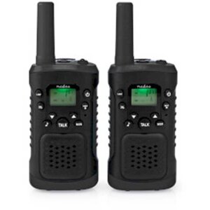 NEDIS WLTK0610BK WALKIE-TALKIE SET 2 HANDSETS UP TO 6KM FREQUENCY CHANNELS: 8 PTT / VOX BLACK