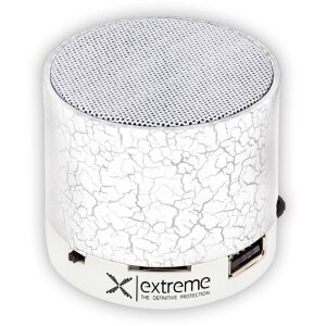EXTREME XP101W BLUETOOTH SPEAKER FM RADIO FLASH WHITE