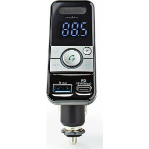 NEDIS CATR130BK CAR FM TRANSMITTER BLUETOOTH PRO MICROPHONE NOISE CANCELLING MICROSD CARD SLOT HAND