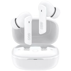 QCY HT05 MELOBUDS ANC TWS WHITE DUAL DRIVER 6-MIC NOISE CANCEL. TRUE WIRELESS EARBUDS 10MM DRIVERS