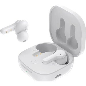 QCY T13 TWS WHITE DUAL DRIVER 4-MIC NOISE CANCEL. TRUE WIRELESS EARBUDS - QUICK CHARGE 380MAH