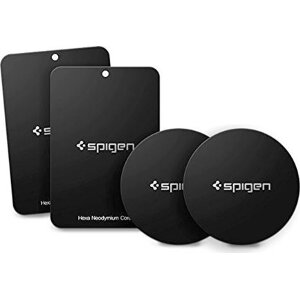 SPIGEN KUEL MP-4P CAR MOUNT METAL PLATES BLACK