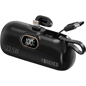 FOREVER MINI POWER BANK MTB-100 22.5W 5000 MAH LIGHTNING BLACK