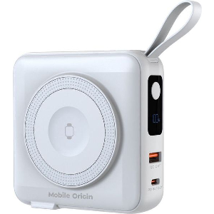 MOBILE ORIGIN POWERBANK & CHARGER LIGHTNING/USB-C CABLE MAGSAFE/AW/IPHONE COMPATIBLE WHITE