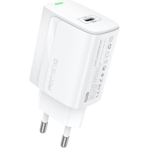 TRAVEL FAST CHARGER FONENG EU65 WITH OUTPUT USB C PD 20W 3A WHITE