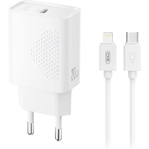 XO L160 (EU) 20W 1XUSB-C FAST CHARGER WITH LIGHTNING CABLE
