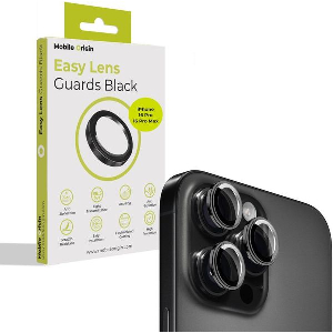 MOBILE ORIGIN EASY LENS GUARDS BLACK IPHONE 16 PRO / 16 PRO MAX