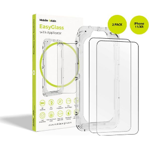 MOBILE ORIGIN EASYGLASS WITH APPLICATOR IPHONE 11/XR 2 PACK