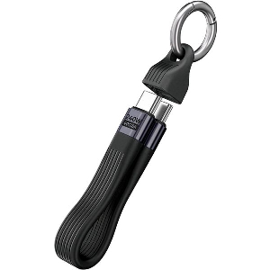 MOBILE ORIGIN 240W 40GBPS 8K USB-C KEYCHAIN CABLE CB17 BLACK