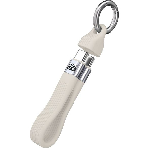 MOBILE ORIGIN 240W 40GBPS 8K USB-C KEYCHAIN CABLE CB17 WHITE