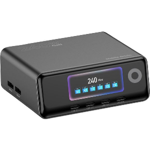 MOBILE ORIGIN 240W GAN DISPLAY CHARGER HUB PW39 4X USB-C + 2X USB-A
