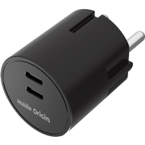 MOBILE ORIGIN 30W CHARGER PLUG PW33 2X USB-C BLACK