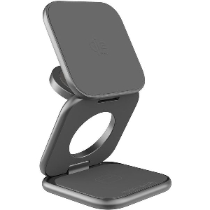 MOBILE ORIGIN 3IN1 QI2 25W ULTRASLIM FOLDABLE CHARGER PW36 MAGSAFE SPACE GREY