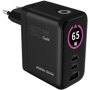 MOBILE ORIGIN 65W GAN DISPLAY CHARGER PW20 2X USB-C + USB-A