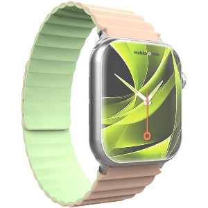 MOBILE ORIGIN MAGNETIC STRAP II PINK/LIGHT GREEN APPLE WATCH 49MM/46MM/45MM/44MM