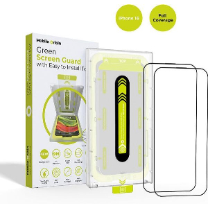 MOBILE ORIGIN SCREEN GUARD WITH APPLICATOR 2 PACK IPHONE 16
