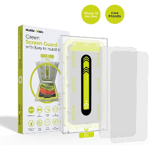 MOBILE ORIGIN SCREEN GUARD WITH APPLICATOR 2 PACK IPHONE 16 PRO MAX