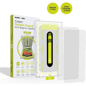 MOBILE ORIGIN SCREEN GUARD WITH APPLICATOR CASE FRIENDLY 2 PACK IPHONE 17 PRO