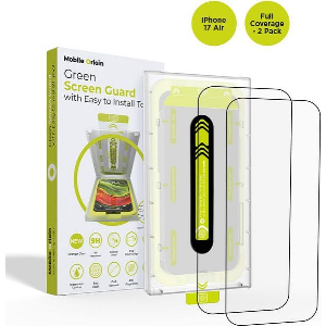 MOBILE ORIGIN SCREEN GUARD WITH APPLICATOR FULL COVERAGE 2 PACK IPHONE AIR