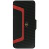 ΘΗΚΗ ΔΕΡΜΑΤΙΝΗ FLIP STONEAGE APPLE IPHONE 5/5S CRAZY ZEBRA BLACK-RED