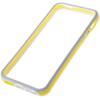 ΘΗΚΗ ΠΕΡΙΜΕΤΡΙΚΗ BUMPER APPLE IPHONE 5 ΚΙΤΡΙΝΟ-ΛΕΥΚΟ