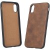 FOREVER PRIME LEATHER BACK COVER CASE FOR SAMSUNG GALAXY S9 BROWN