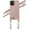 IDEAL OF SWEDEN NECKLACE FOR IPHONE 12 MINI MISTY ROSE CROCO