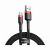 BASEUS CABLE CAFULE TYPE-C 3A 0.5M RED BLACK