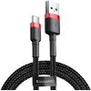 BASEUS CABLE CAFULE TYPE-C 3A 1M RED BLACK
