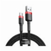 BASEUS CABLE CAFULE TYPE-C 3A 1M RED BLACK