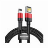 BASEUS CABLE CAFULE WORKING WITH LIGHTNING 2.4A 1M RED/BLACK