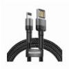 BASEUS CABLE CAFULE WORKING WITH LIGHTNING V2M GREY/BLACK