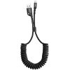 BASEUS CABLE FISH EYE SPRING WORKING WITH LIGHTNING 2A 1M BLACK