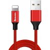 BASEUS CABLE YIVEN LIGHTNING 8-PIN 2A 1.8M RED