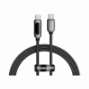 BASEUS DISPLAY FAST CHARGING DATA CABLE TYPE-C TO TYPE-C 100W 1M BLACK