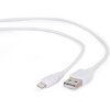 CABLEXPERT CC-USB2-AMLM-W-1M8-PIN SYNC AND CHARGING CABLE WHITE 1M
