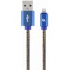 CABLEXPERT CC-USB2J-AMLM-1M-BL PREMIUM JEANS (DENIM) 8-PIN CABLE WITH METAL CONNECTORS 1M BLUE