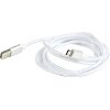 CABLEXPERT CCB-MUSB2B-AMBM-6-S COTTON BRAIDED MICRO-USB CABLE METAL CONNECTORS 1.8M BLISTER SILVER