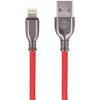 FOREVER TORNADO 8-PIN LIGHTNING CABLE FOR IPHONE 1M 3A RED