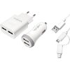 LOGILINK PA0137 USB CHARGER SET 1X CAR CHARGER & 1X USB CHARGER 2 PORTS