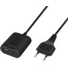 LOGILINK PA0256 USB CHARGER WITH 1.5 M FIXED CABLE, 1X USB-A 1X USB-C, 12 W