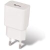 MAXLIFE UNIVERSAL WALL CHARGER MXTC-01 FOR APPLE USB FAST CHARGE 2.1A + 8-PIN CABLE WHITE