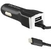 QOLTEC 50142 CAR CHARGER 12-24V 17W 5V 3.4A USB + CABLE USB TYPE-C