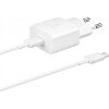 SAMSUNG WALL CHARGER EP-T1510XW 15W + USB-C DATA CABLE WHITE