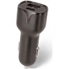 SETTY CAR CHARGER 1X USB 2,4A BLACK + USB-C CABLE 1,0 M