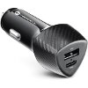 FORCELL CARBON CAR CHARGER TYPE C 3.0 PD20W + USB QC3.0 18W 5A CC50-1A1C BLACK (TOTAL 38W)