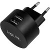 LOGILINK PA0218 USB SOCKET ADAPTER 2X USB-PORT FOR FAST CHARGING 10.5W
