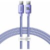 BASEUS CRYSTAL SHINE CABLE SHINE TYPE-C TO TYPE-C 1.2M 100W 5A PURPLE
